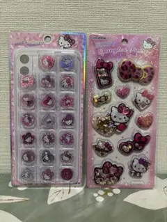 【即日発送】ハローキティ おはじきシール•スパンコールパーティーシール