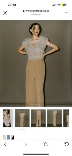 ANDRÉSD オールインワン　チュールトップス　お呼ばれ