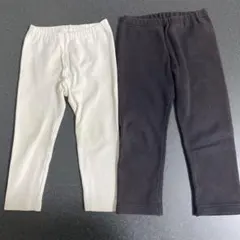 ユニクロ UNIQLO 長ズボン レギンス リブ 裏起毛 90サイズ