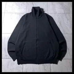 00s OLD UNIQLO フルジップ ドライバーズ ニット 黒 L Y2K