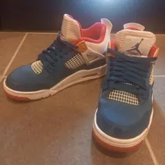 Air Jordan 4 retro 青/赤/白 シューズ 24.5cm