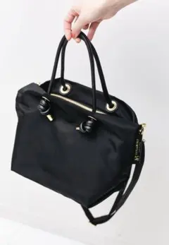 VIOLAd'ORO ヴィオラドーロ　ナイロントートバッグ　ブラック