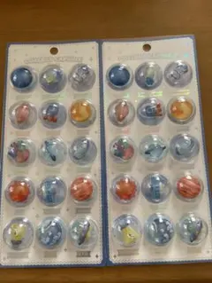 ぷっくりシール硬め宇宙テーマ　ロケット宇宙人2枚セットカプセルパッケージ