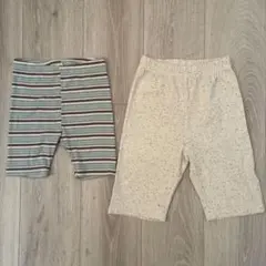 韓国子供服　レギンス 2枚セット(the beige,andbutter)