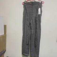 LOWRYS FARMチェック柄ハイウエストパンツ