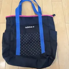 adidas トートバッグ ブラック/ピンク　スポーツバッグのサムネイル