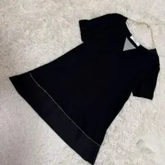 blugirl ビジュー付きTシャツ ブラック USA2 キラキラ オシャレ