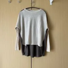 BEAMS HEART / 配色 プルオーバー　カットソー