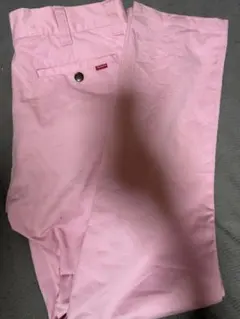 Supreme チノパン ピンク メンズ