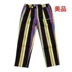 美品　ブラックアイパッチ　STRIPED DEMIN PANTS マルチカラーのサムネイル