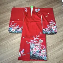 美品 しつけ糸付き 七五三 女の子着物 - メルカリ