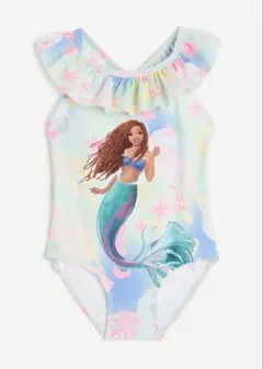 水着 女の子H&M 110/115㎝ アリエル プリントスイムスーツ
