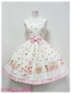 Angelic Pretty お菓子の国柄JSK オフホワイトのサムネイル