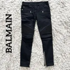 未使用・タグ付き★バルマン　バイカーデニム　スキニー　ジップ　38 BALMAIN バルマン バイカー デニム スキニー - メルカリ