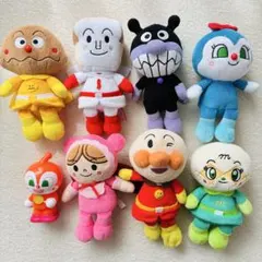 アンパンマン ぬいぐるみ7点＋ソフビ１点　セット