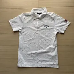 Callaway ゴルフシャツ ホワイト ドット柄