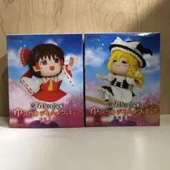 東方Project ゆっくり風デフォルメフィギュア 博麗霊夢 霧雨魔理沙