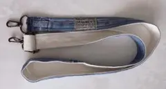 ハンドメイド デニム スマホショルダー ストライプ