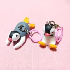 PINGU　フィギュアチャーム2　ピングー　ピンガ　　めじるしアクセサリー