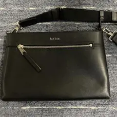 Paul Smith ブラックレザー ショルダーバッグのサムネイル