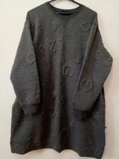 ダークグレー 長袖チュニック