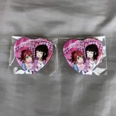 黒澤ダイヤ 黒澤ルビィ 缶バッジ ペアイラスト