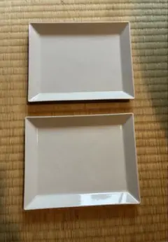 栗原はるみ　長角皿 2枚セット ホワイト シンプル 和食器のサムネイル
