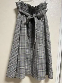 emsexcite チェック柄　ロングスカート