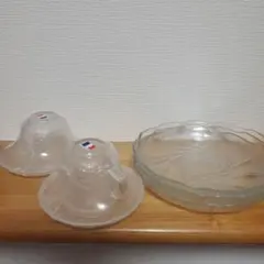 ガラス　皿　カップ&ソーサー　アルコロック　フランス