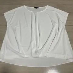 ICB 半袖 ブラウス ホワイト XL スーツに　大きいのサムネイル