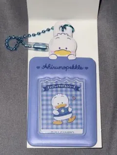 サンリオキャラクターズ　ミニチュアチェキ用キーホルダー　あひるのぺっクル