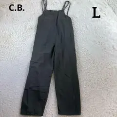 キューティーブロンド リボンサロペットパンツ カーキ コットン綿 Lサイズのサムネイル