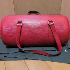 LOUIS VUITTON　エピ　ライン　スフロ　ハンド　バッグ　レザー　レッド