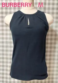バーバリー ノースリーブトップス 黒 M ②