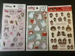 シールセット(マリーちゃん、ベイマックス、モンチッチ)