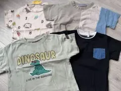 おさるのジョージ 恐竜などベビー Tシャツ 4枚セット 90のサムネイル