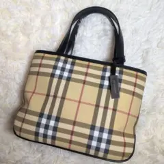 BURBERRY LONDON バーバリー ノバチェック PVC ハンドバッグのサムネイル