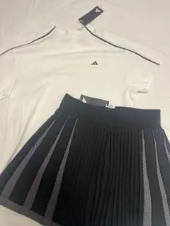新品　アディダス　adidas ゴルフ　モックネック　フレアースカート　　L