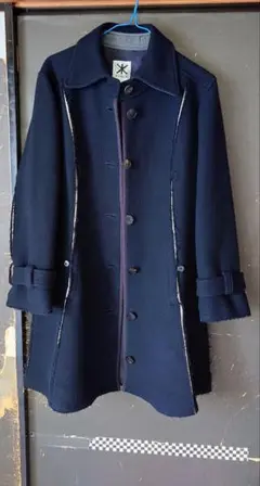 K-ZELLE 黒 ややＡラインウールコート