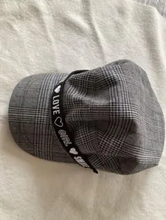 チェック柄キャップ 54cm-56cm