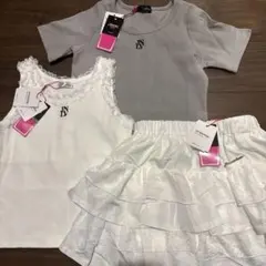 【新品未使用】ジェニィ 3点セット Tシャツ タンクトップ スカート 130cm