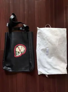 VALENTINO×UNDERCOVER トートバッグ スカル　レザー　ブラックのサムネイル