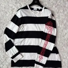 ✨美品 XLサイズ✨バーバリーロンドン 長袖カットソー ボーダー 現行 腕ロゴ