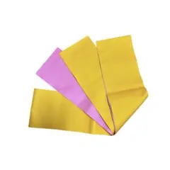 洗える 単 化繊 半幅帯 リバーシブル イエロー×ピンク グラデーション 浴衣