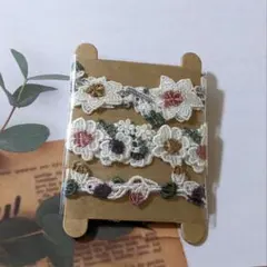 エルベール. ケミカルレース　3種類✕各約30cm　少量　お裾分け　ハンドメイド