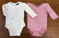 babyGaps ロンパース 2点セット　襟付き　美品