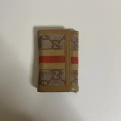 GGパターン キーケース ブラウン