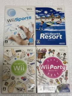 ② ⭐️24時間以内発送⭐️Wiiソフトまとめ売り　4本セット　スポーツ　パーティ
