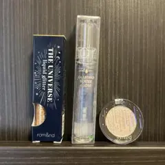 ロムアンド　グリッターアイシャドウ　グロス