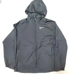 nike ナイキ ウィンドブレーカーブルゾンマウンテンパーカー黒刺繍ロゴ白シャカ